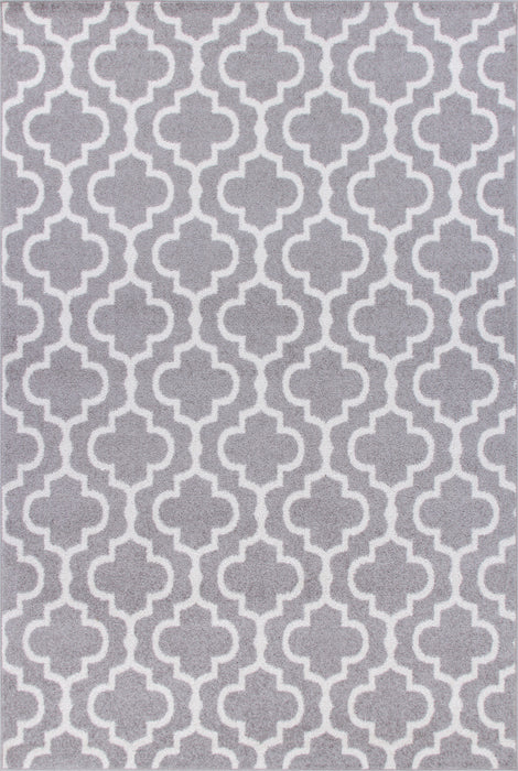 Lav Lat Grey 3x5 Area Rug