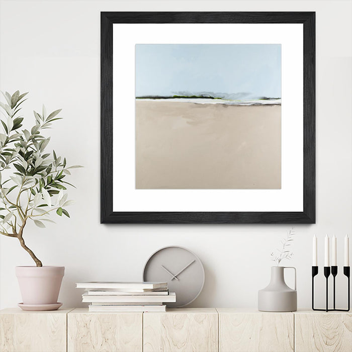 \"Simply Stated\" Matted and Framed Black 36x36 Wall Art