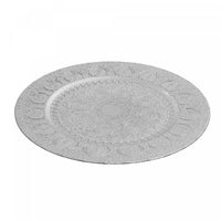 Charger Plate Lily Bulb Silver 13