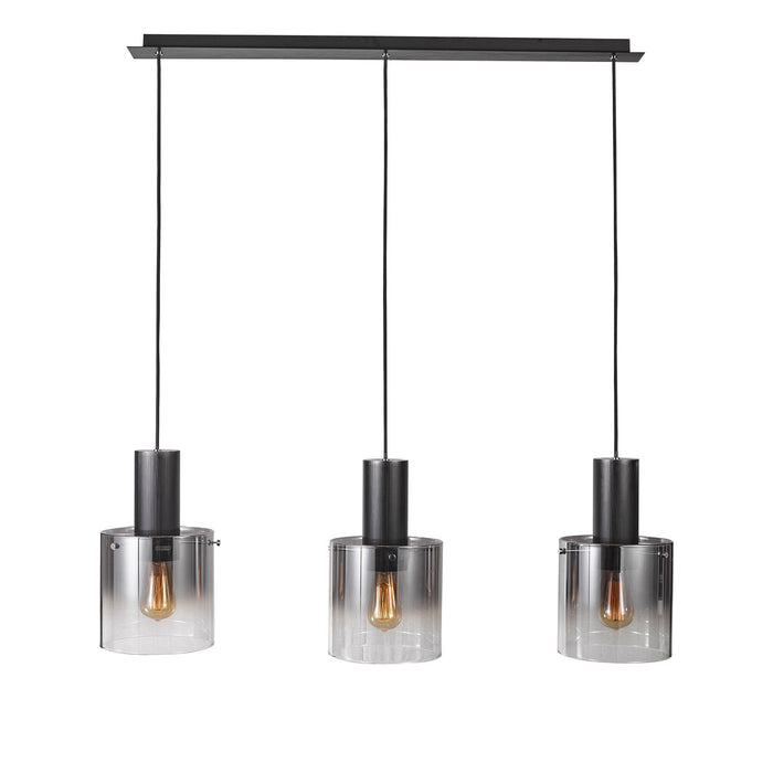 Henley 3-Light Satin Black Pendant