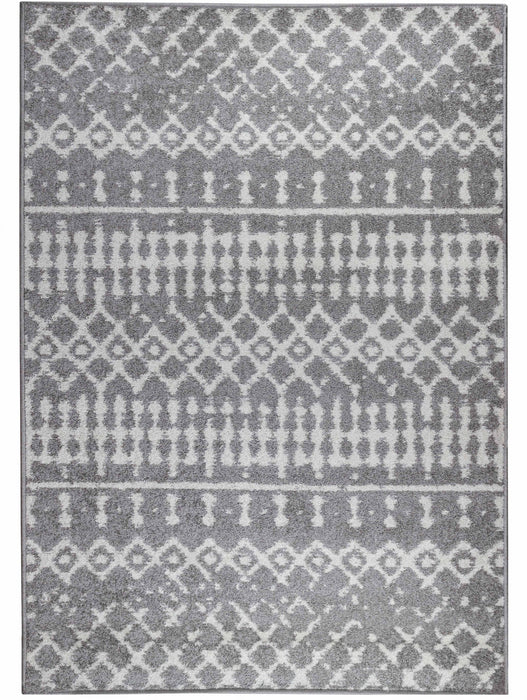 Lavan L Grey Mor 3x5 Area Rug