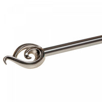 16/19mm Metal Drape Pole Set Orifice - Nickel