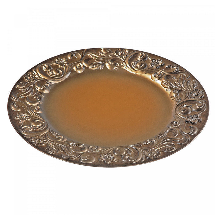 Charger Plate Baroque Gold Brushed Dinnerware