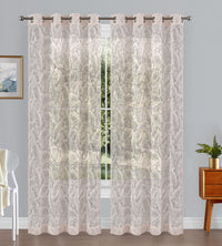 Stirling Grommet Pair of Taupe Panels - 54X95