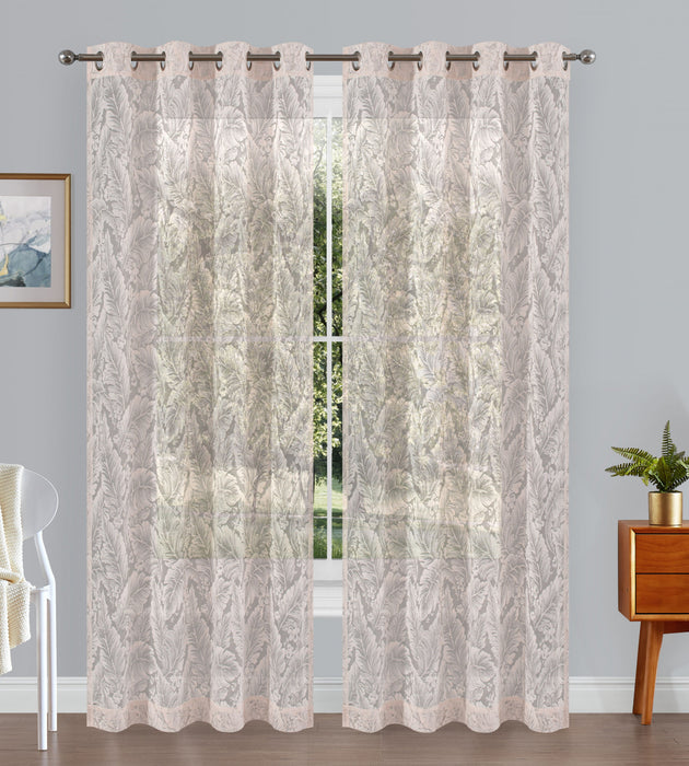 Stirling Grommet Pair of Taupe Panels - 54X95