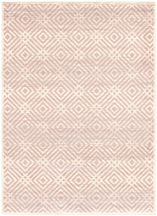Electra Silver-Rose Area Rug - 3'11\" x 5'7\"