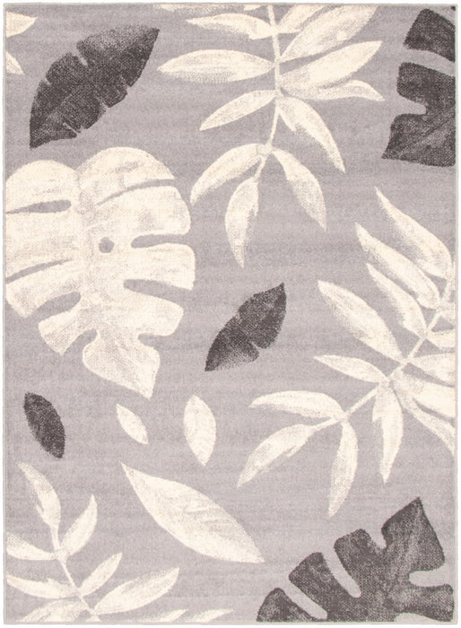 Palta Silver-Anthracite Area Rug - 3'11\" x 5'7\"