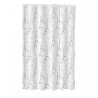 14pc Set Peva S. Curtain 12 Hooks and Bathmat Paris Shower Curtains