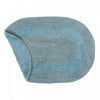Reversible Cotton Oval Solid Color Bathmat 16 x 24 Blue - Set of 2