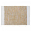 Handloom Cotton Rug with Lurex Gold Floormat
