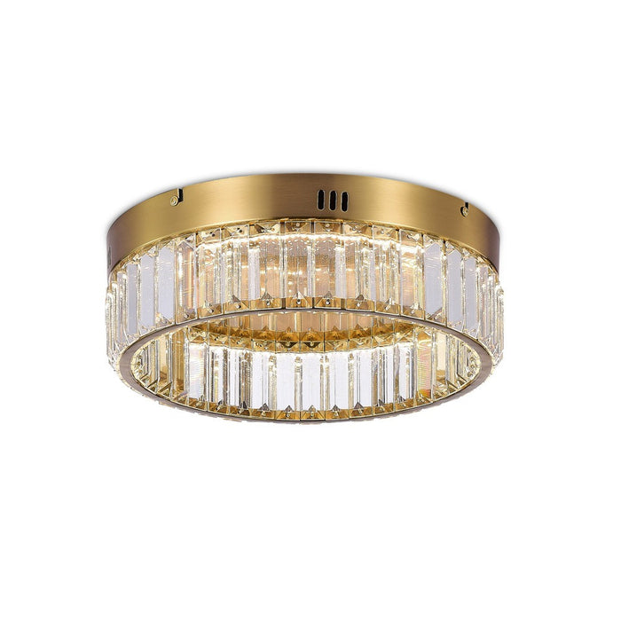Stella One-Tier LED Brushed Brass Flush Mount