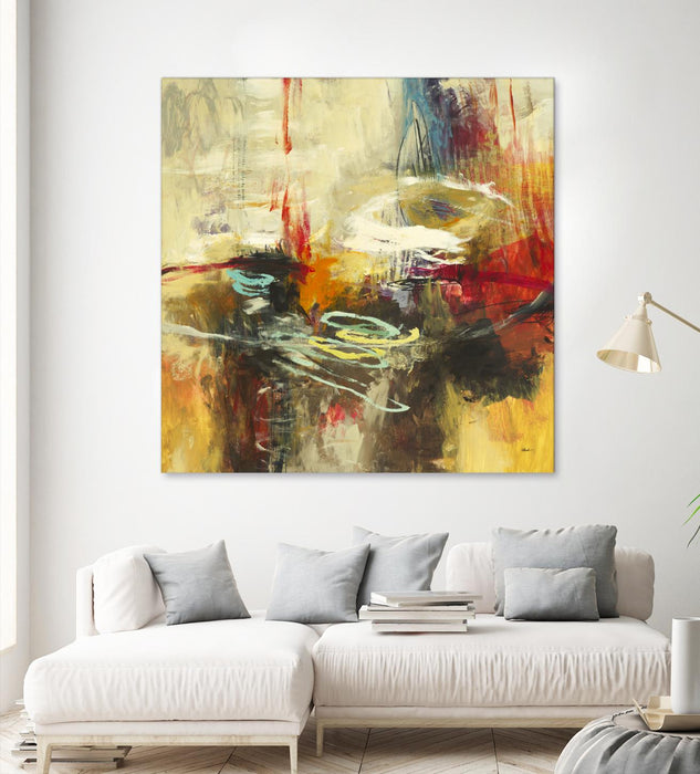 \"Instictual Beauty Ii\" Giant Art 54x54 Wall Art