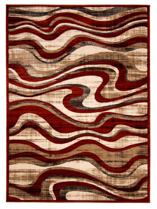 Allonah Red Area Rug - 6'7\" X 9'6\" 
