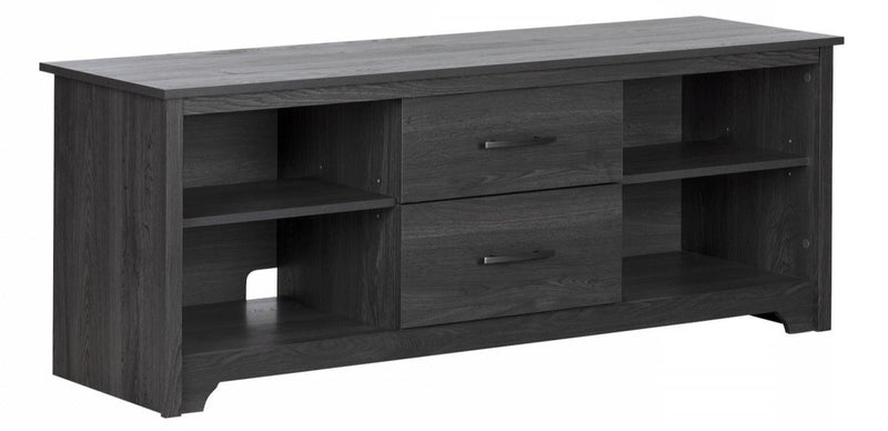 Fusion 60\" TV Stand With Drawers - Grey Oak