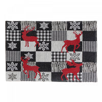 Tapestry Placemat White Buffalo Reindeer