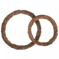 Vine Wreath Chocolate Set of 2 Artificial Flower