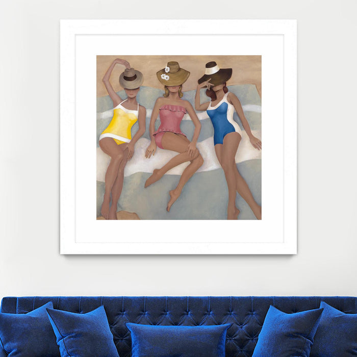 \"The Orange County Club.tif\" Matted and Framed White 36x36 Wall Art