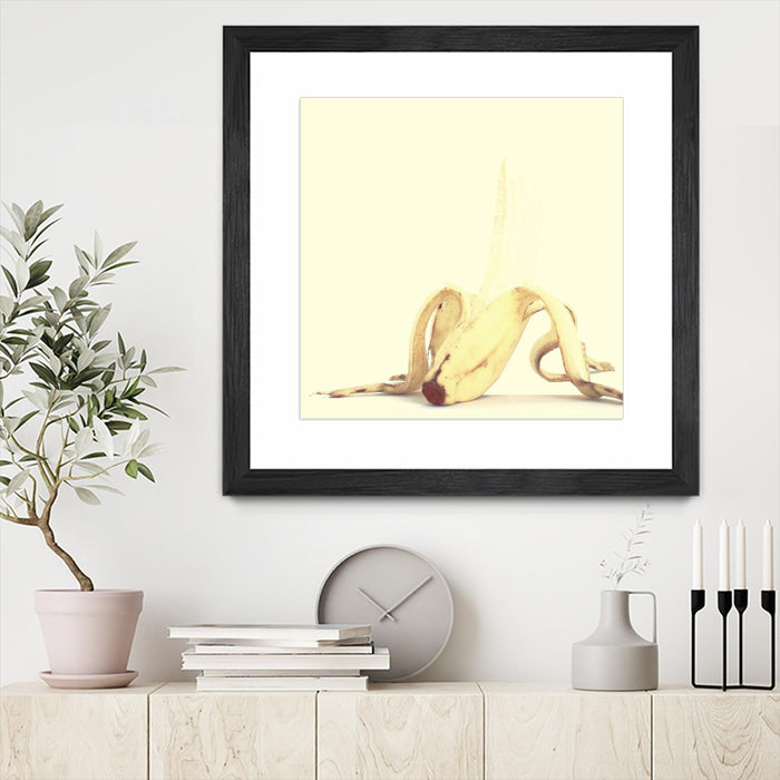 \"Banada Honey Puff\" Matted and Framed Black 30x30 Wall Art