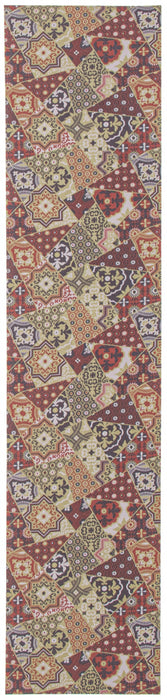Bellezza Red / Green 2'2\" x 14'0\" Area Rug