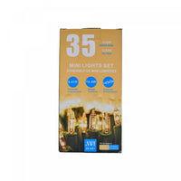 35 Lt Indoor/outdoor Mini Light Set Clear Bulbs - Set of 2 Christmas Lights