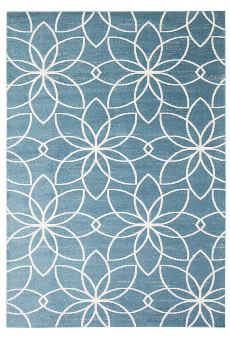 Terali Turquoise Machine Washable Area Rug - 6'0\" x 9'0\"