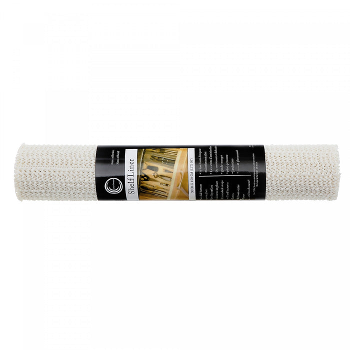 Anti Slip Pvc Mat White 12\" x 60\" - Set of 6 Kitchen Storage