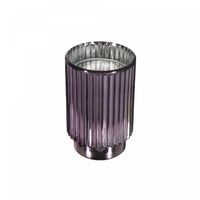 11.3 Oz Ribbed Electroplated Scented Candle Tropical Dreams - Set of 2
