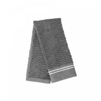 Luxury Stitch Hand Towel 16 x 27 Cool Grey - Set of 6 Towels