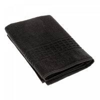 Basketweave Bath Towel 27 x 50 Black - Set of 2 Towels