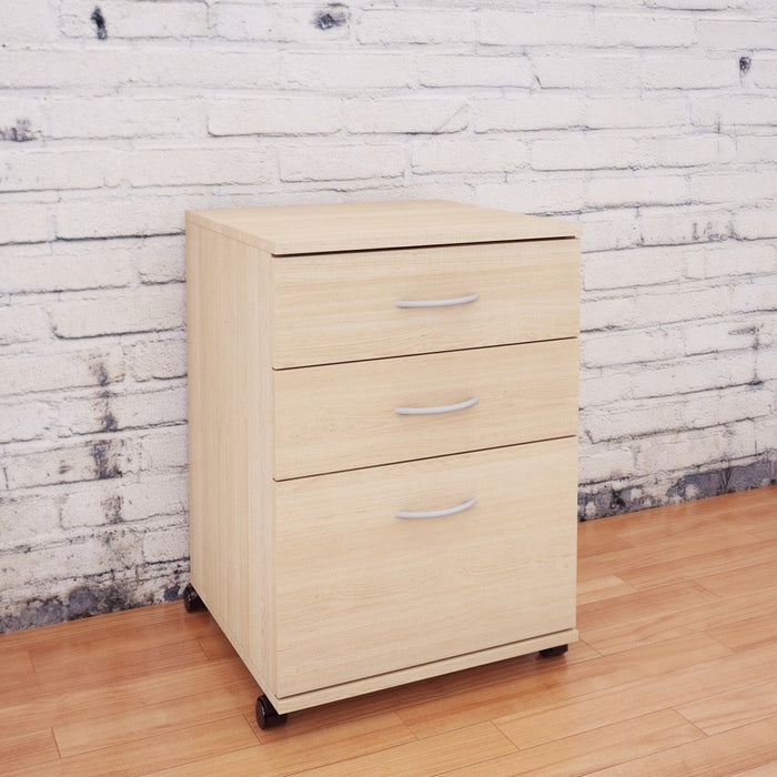 Nordika 3-Drawer Filing Cabinet - Natural Maple