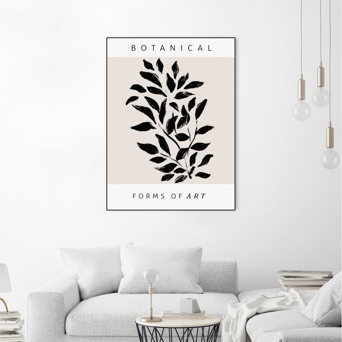 \"Forms Of Art\" Canvas Framed Black 24x32 Wall Art