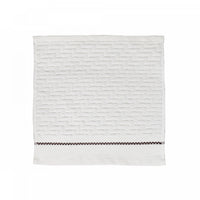 Luxury Stitch Wash Cloth 12 x 12 White - Set of 6 Towels