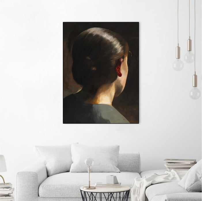 \"Ines\" Canvas Framed Black 30x40 Wall Art