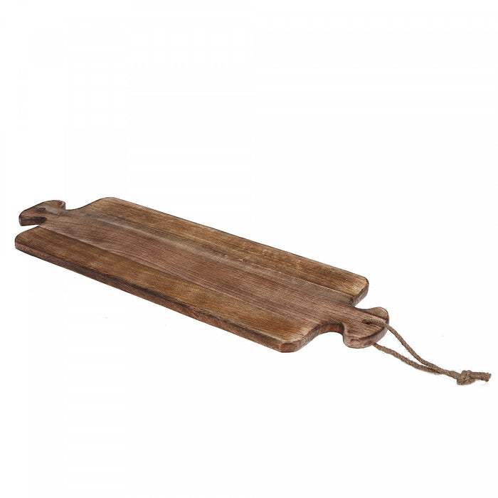 Mango Wood Double Handle Paddle Board Dinnerware
