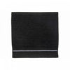 Luxury Stitch Wash Cloth 12 x 12 Black - Set of 6 Towels