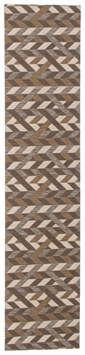 Bellezza Dark Brown 2'2\" x 16'0\" Area Rug