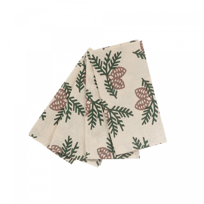 Cotton Table Napkin Set of 4 Pcs Pinecone