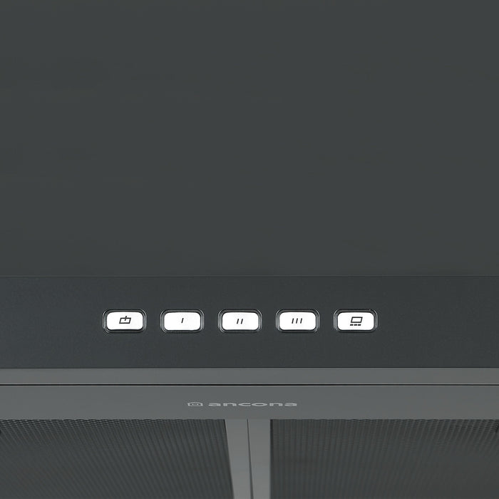 Ancona 30\" Convertible Wall-Mounted Range Hood - AN-17018BLK