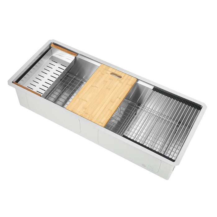 Ancona 45\" Undermount Workstation Kitchen Sink - AN-3373