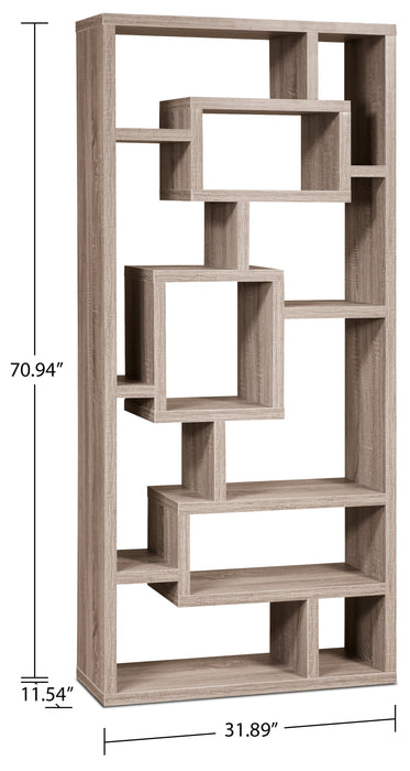 Florence 32\" Open Bookcase - Grey