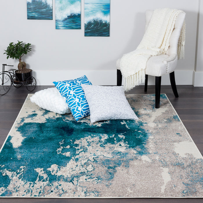 Sav Splash 3x5 Area Rug