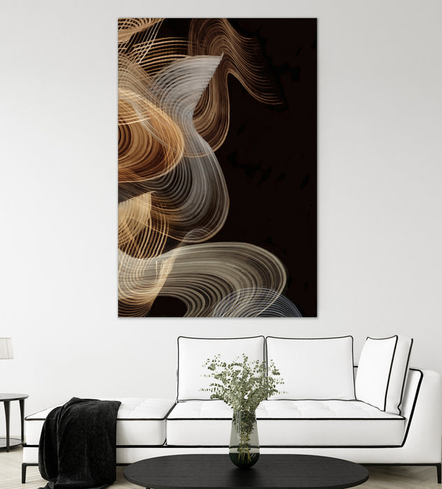 \"Smokey Lines\" Giant Art 84x54 Wall Art