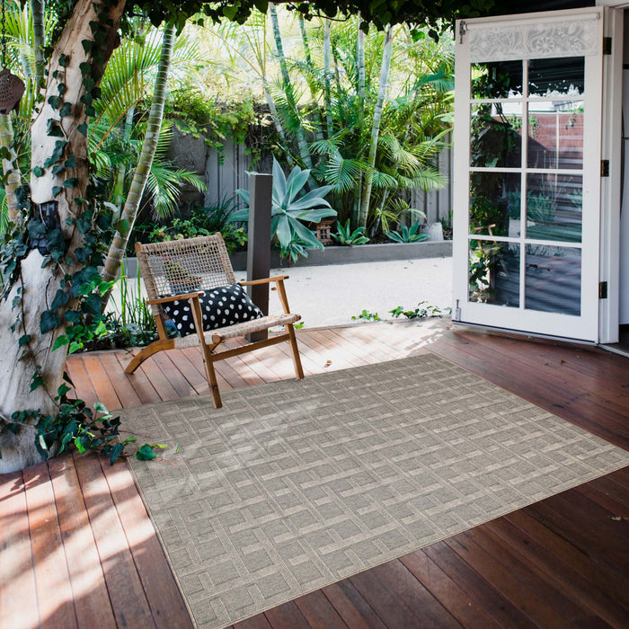 Brangane Grey 6'7\" x 9'6\" Area Rug