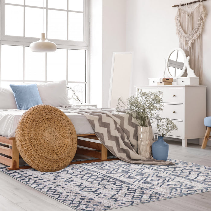 Dita Blue Area Rug - 5'3\" X 7'3\" 