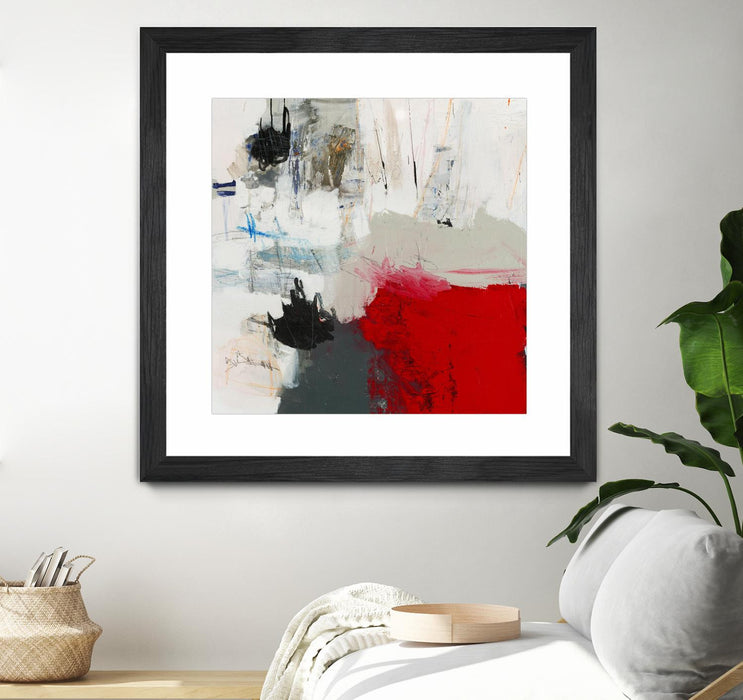 \"The Mountain Comes To You\" Matted and Framed Black 30x30 Wall Art