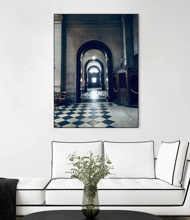 \"Confessional\" Canvas Framed Black 24x32 Wall Art