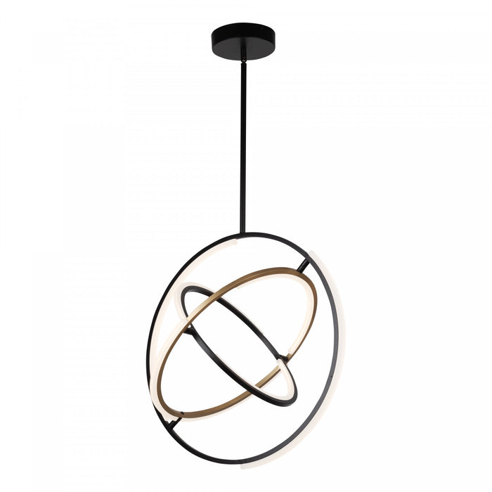 Trilogy Black & Brass Integrated LED Pendant II