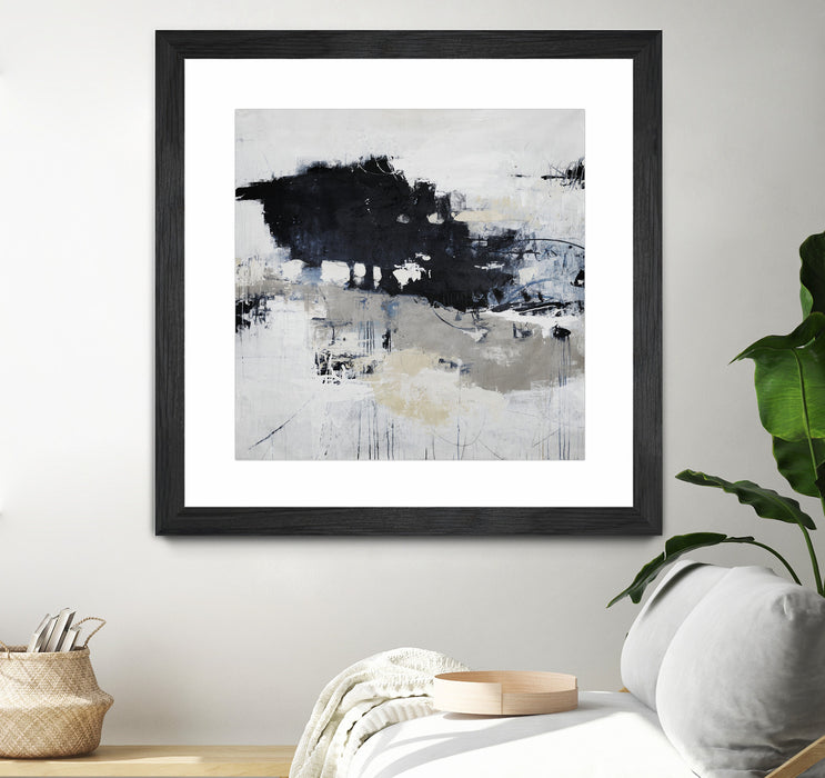 \"Big Bonanza\" Matted and Framed Black 30x30 Wall Art