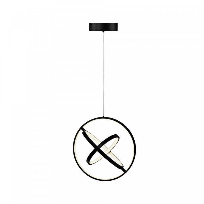 Sienna 30 W LED Black Orb Pendant
