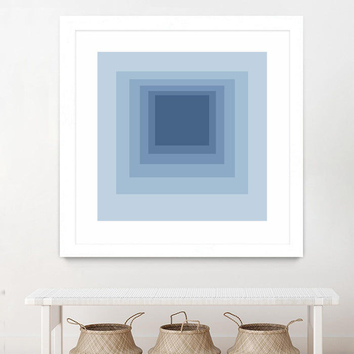 \"After Josef J\" Matted and Framed White 36x36 Wall Art